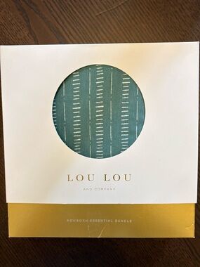 Lou Lou and Company Newborn Essential Bundle - Teal Stripe